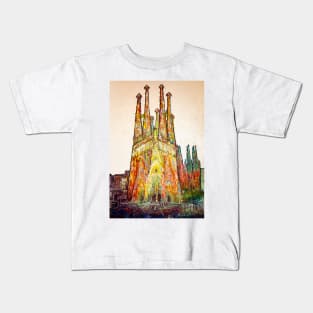 Barcelona. Sagrada Familia - White noon Kids T-Shirt